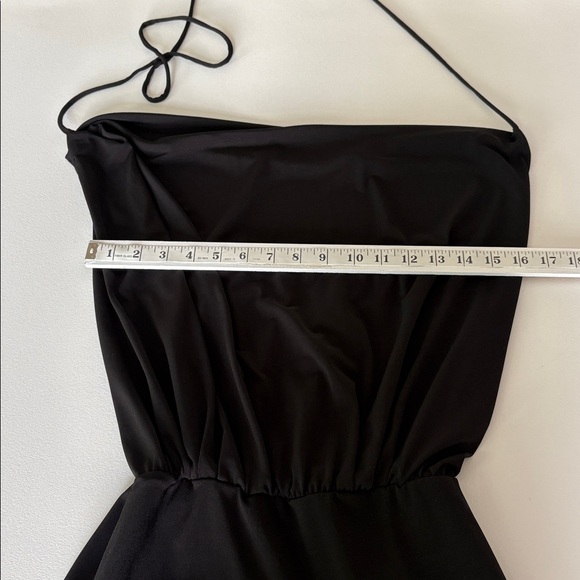 Julian Chang Lola Halter Neck Wide Leg Jumpsuit in Black Formal Dressy Size M - Picture 9 of 11